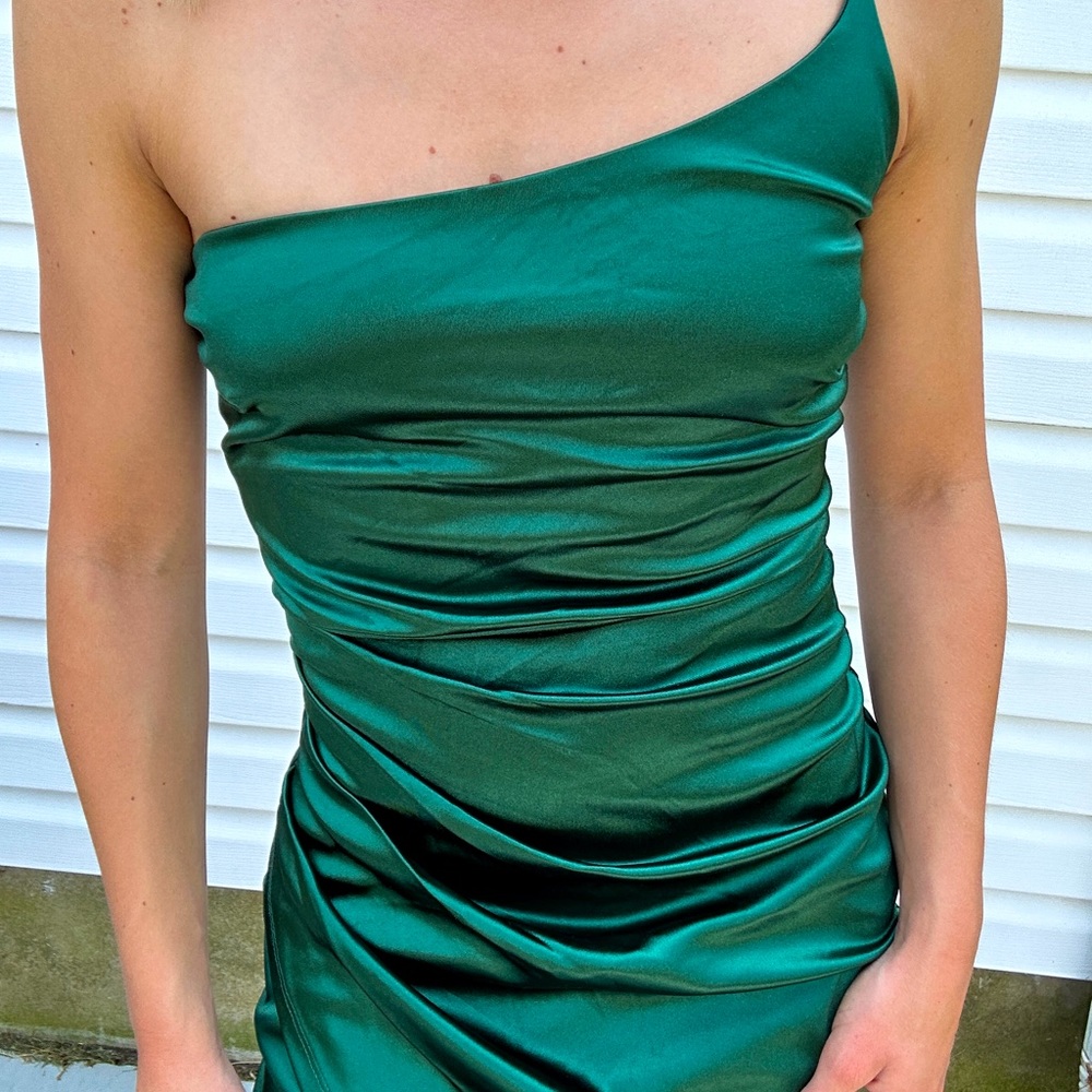 Windsor Green One Strap Dress